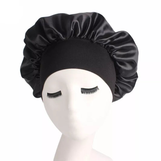 Women Bonnet Satin Sleeping Hat Hair Night Sleep Cap Head Cover Bonnets Shower Caps For Bath  And Sauna Bathing Bonnet